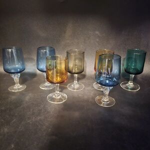 Unique‎ Vintage Multicolor Goblet Set
